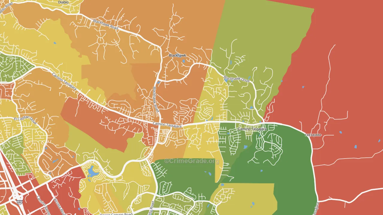 94506, CA Map of Drug-Related Crime Rates