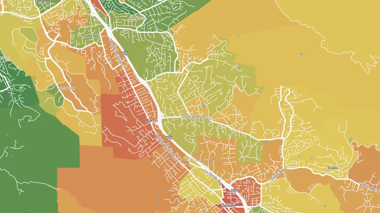 94507, CA Map of Drug-Related Crime Rates