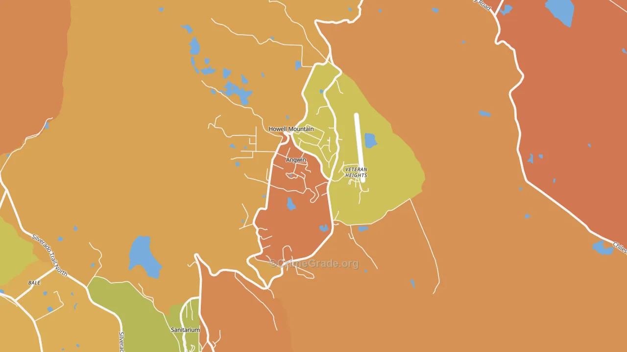 94508, CA Map of Drug-Related Crime Rates