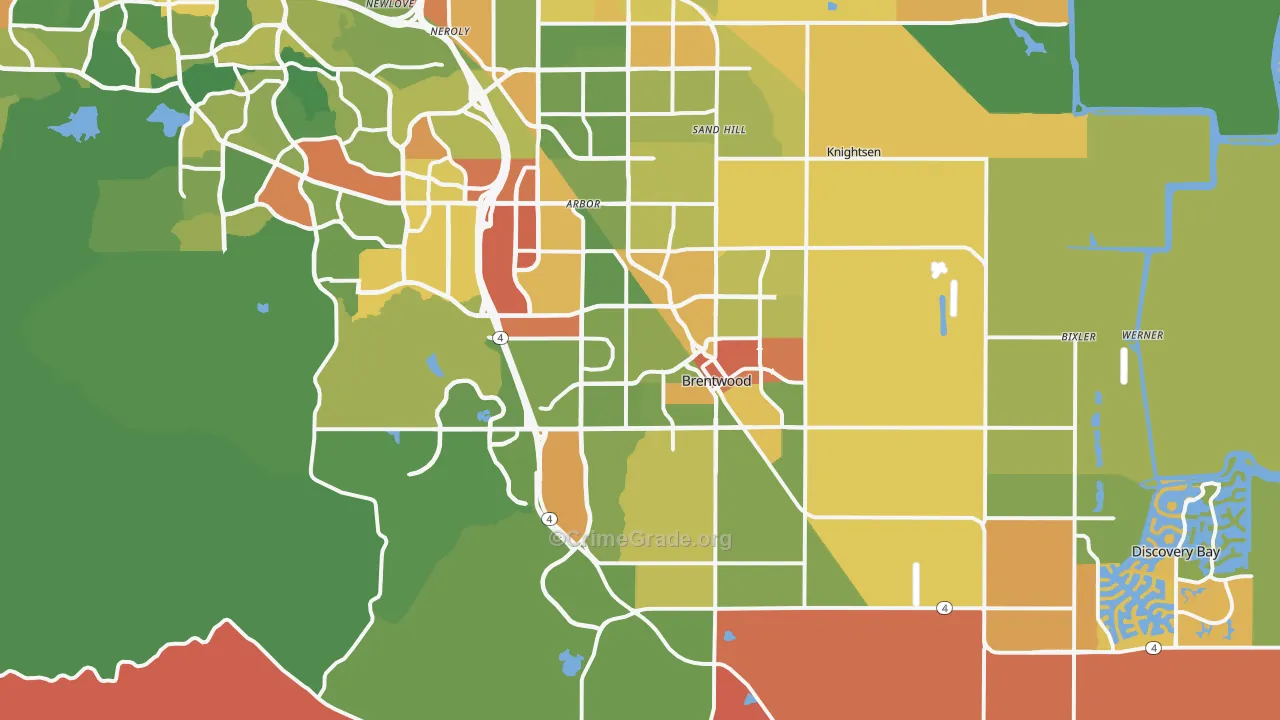 94513, CA Map of Drug-Related Crime Rates