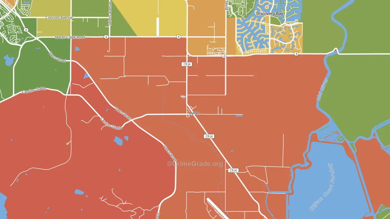 94514, CA Map of Drug-Related Crime Rates