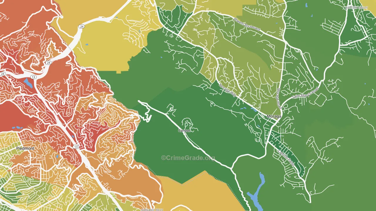 94516, CA Map of Drug-Related Crime Rates