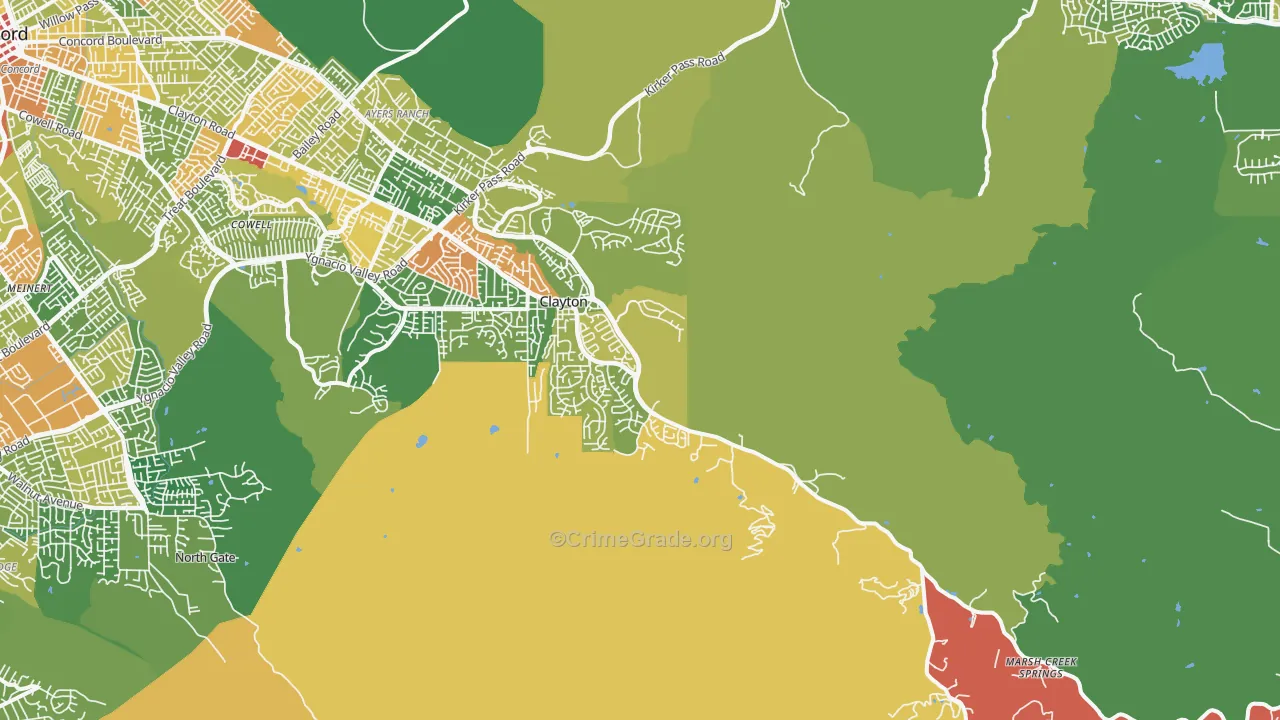 94517, CA Map of Drug-Related Crime Rates