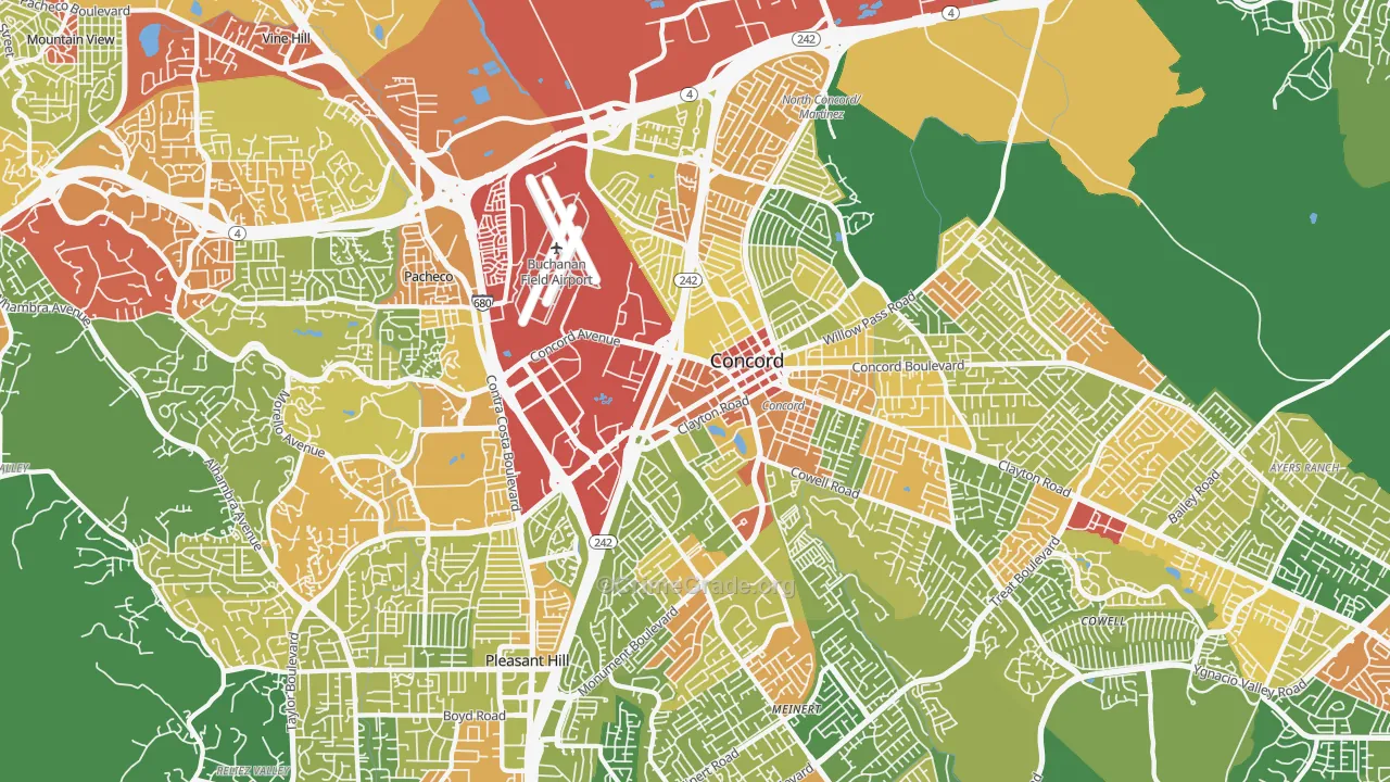 94520, CA Map of Drug-Related Crime Rates