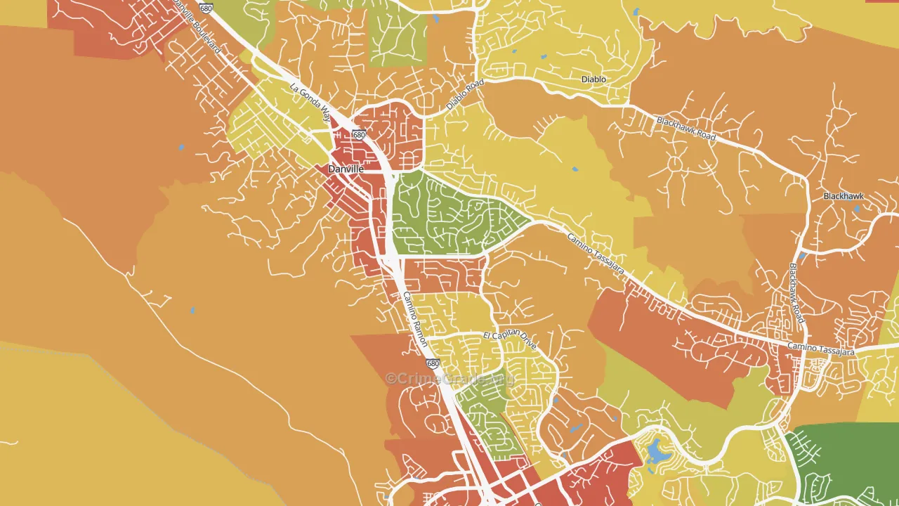 94526, CA Map of Drug-Related Crime Rates