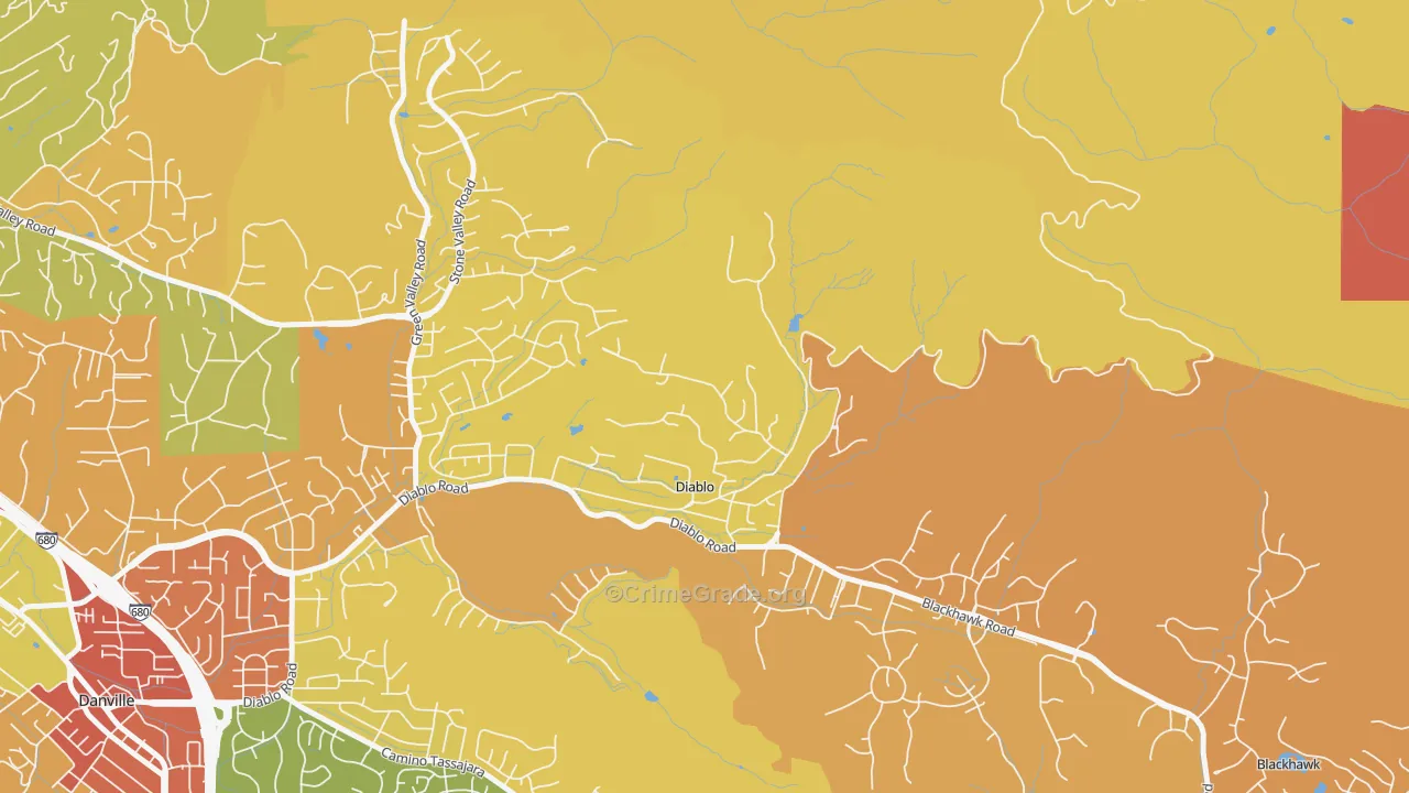 94528, CA Map of Drug-Related Crime Rates