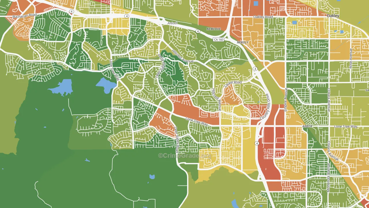94531, CA Map of Drug-Related Crime Rates