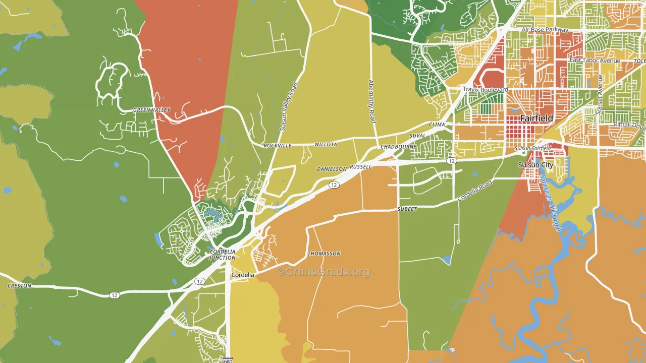 94534, CA Map of Drug-Related Crime Rates