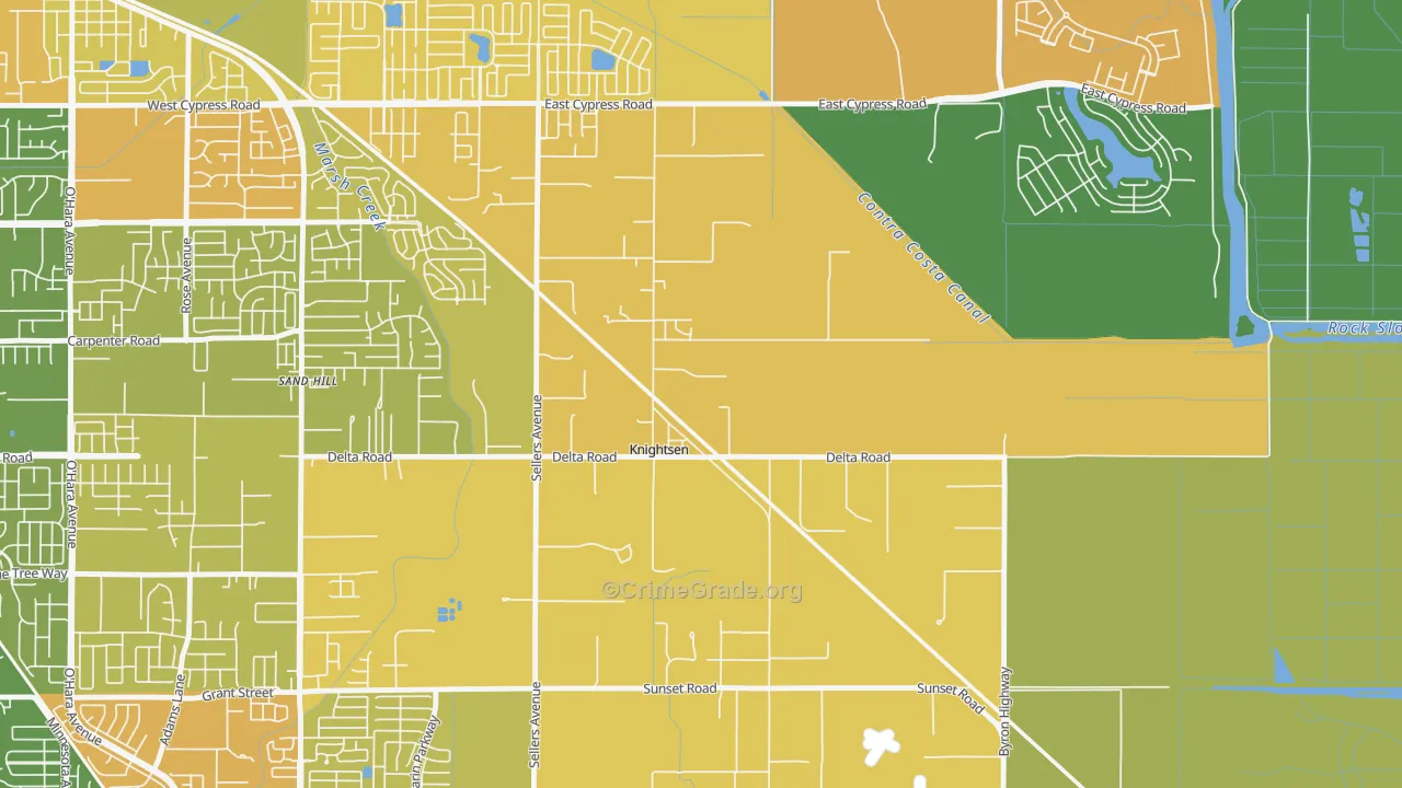 94548, CA Map of Drug-Related Crime Rates