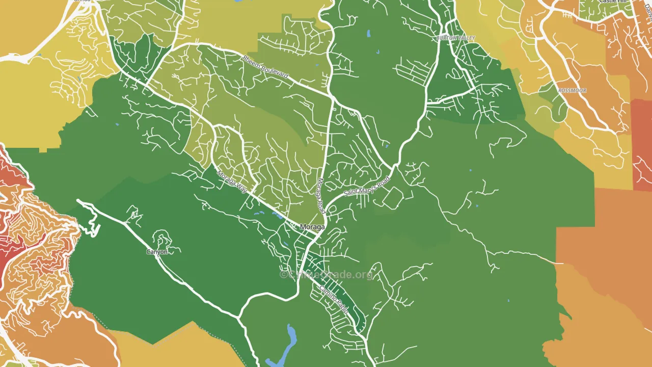 94556, CA Map of Drug-Related Crime Rates