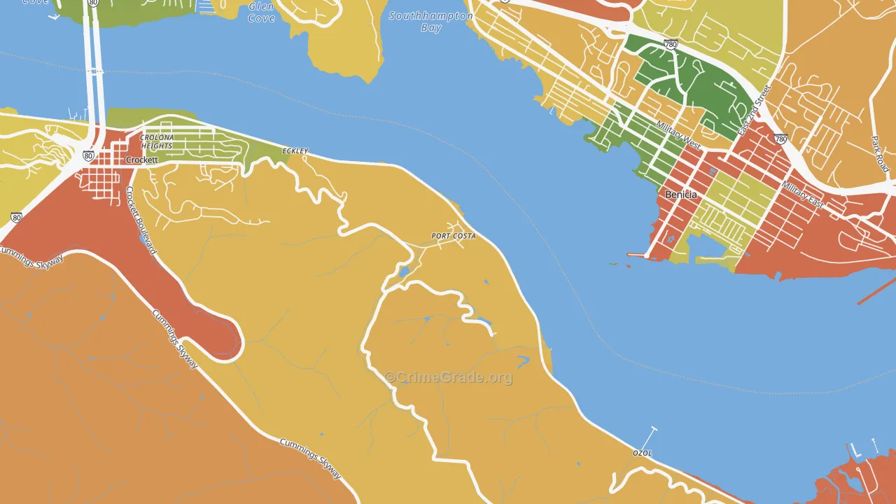 94569, CA Map of Drug-Related Crime Rates