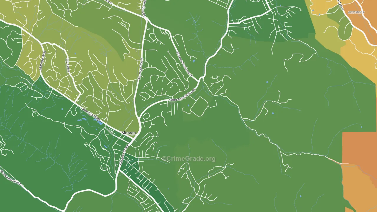94575, CA Map of Drug-Related Crime Rates