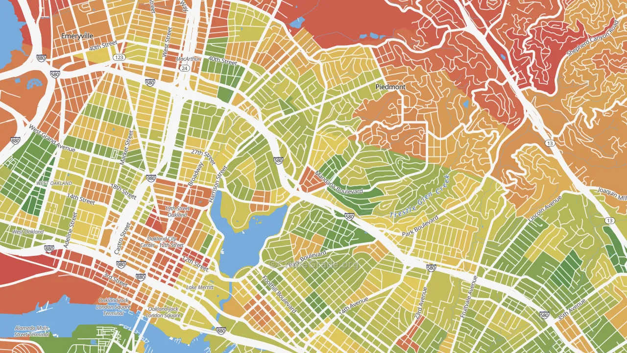 94610, CA Map of Drug-Related Crime Rates