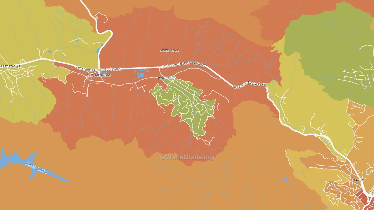 94973, CA Map of Drug-Related Crime Rates