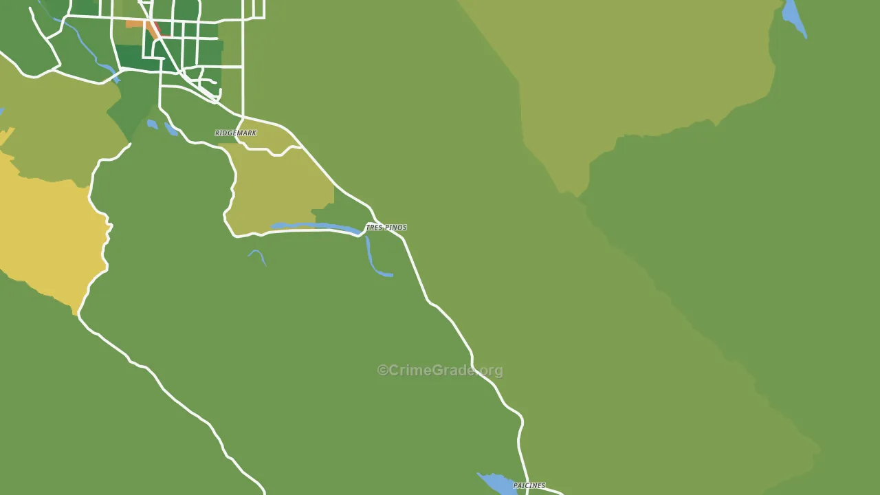 95075, CA Map of Drug-Related Crime Rates