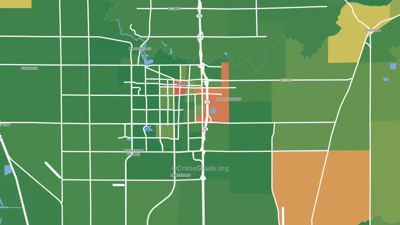 95240, CA Map of Drug-Related Crime Rates
