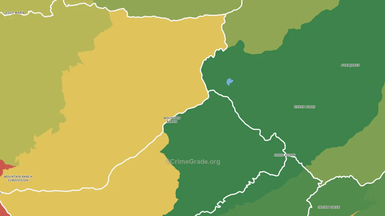 95246, CA Map of Drug-Related Crime Rates