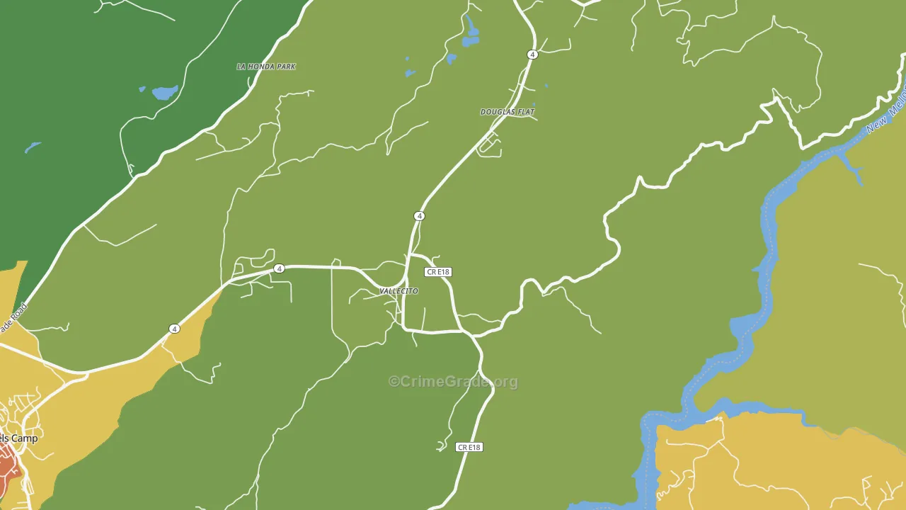 95251, CA Map of Drug-Related Crime Rates
