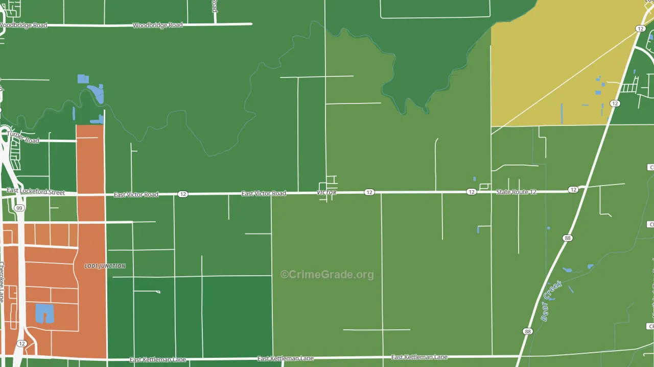 95253, CA Map of Drug-Related Crime Rates