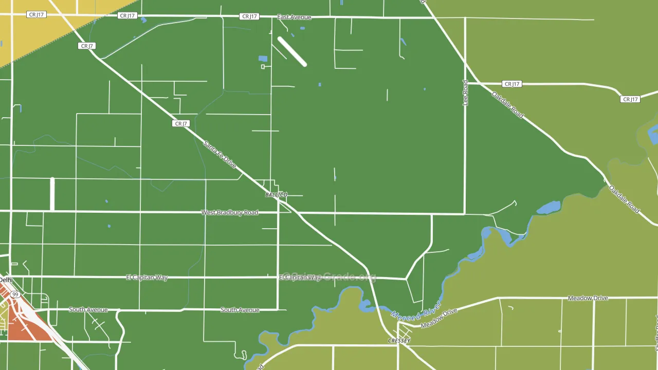 95303, CA Map of Drug-Related Crime Rates