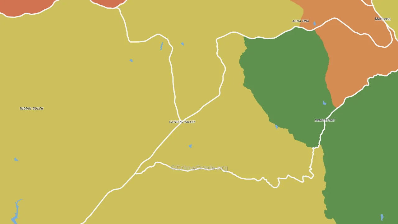 95306, CA Map of Drug-Related Crime Rates