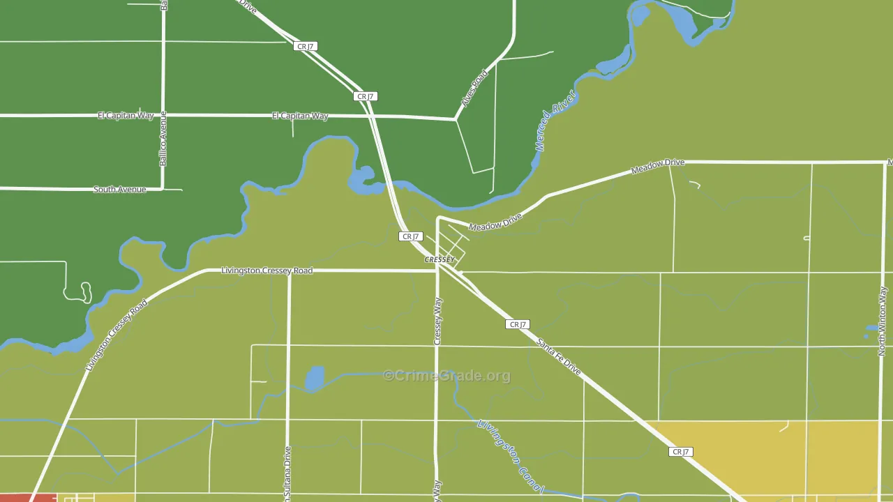 95312, CA Map of Drug-Related Crime Rates