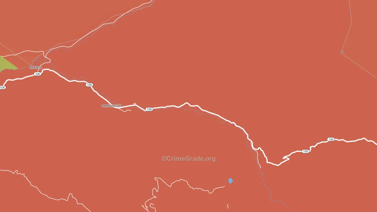 95314, CA Map of Drug-Related Crime Rates