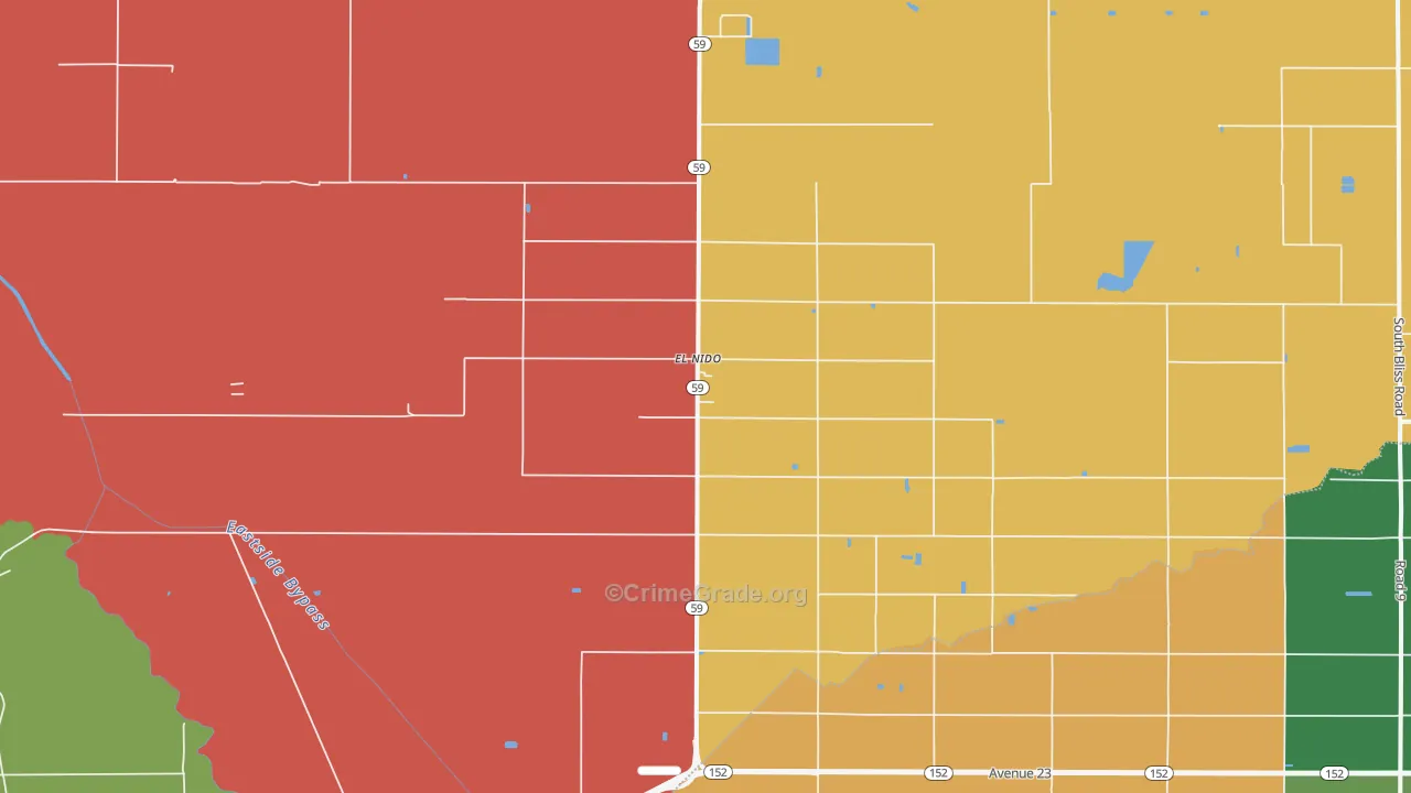 95317, CA Map of Drug-Related Crime Rates