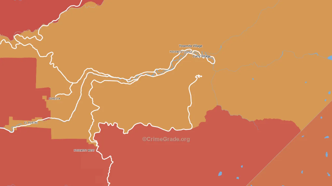 95389, CA Map of Drug-Related Crime Rates