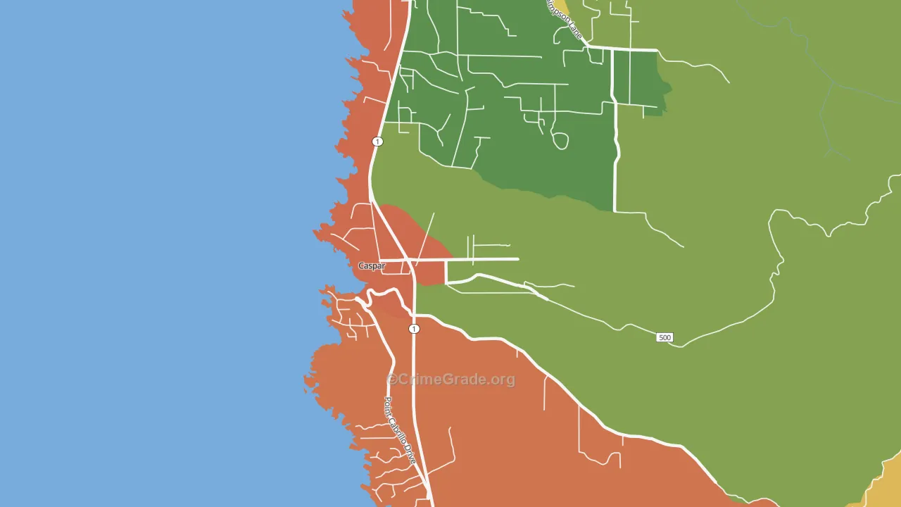 95420, CA Map of Drug-Related Crime Rates