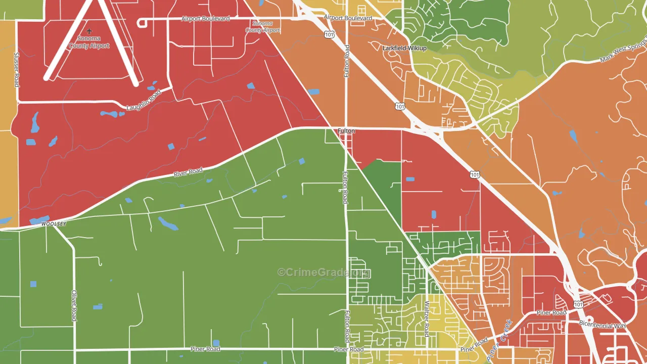 95439, CA Map of Drug-Related Crime Rates