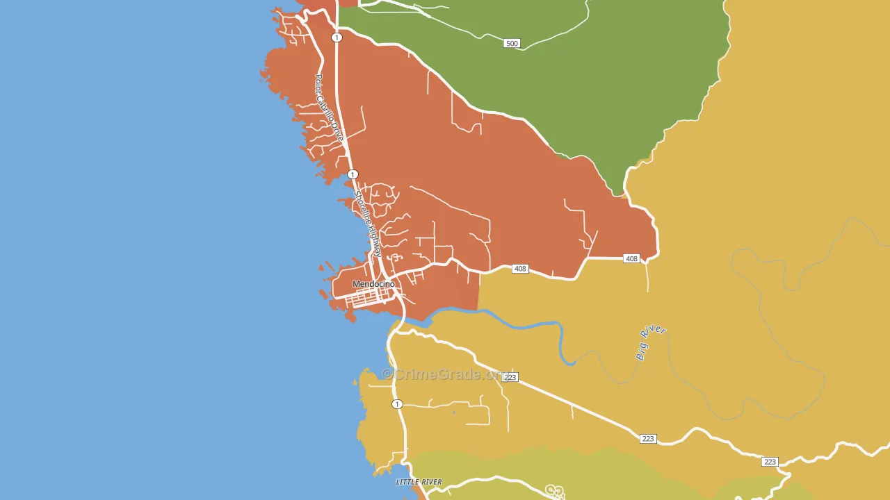 95460, CA Map of Drug-Related Crime Rates