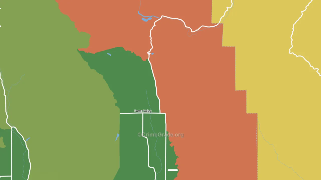 95469, CA Map of Drug-Related Crime Rates