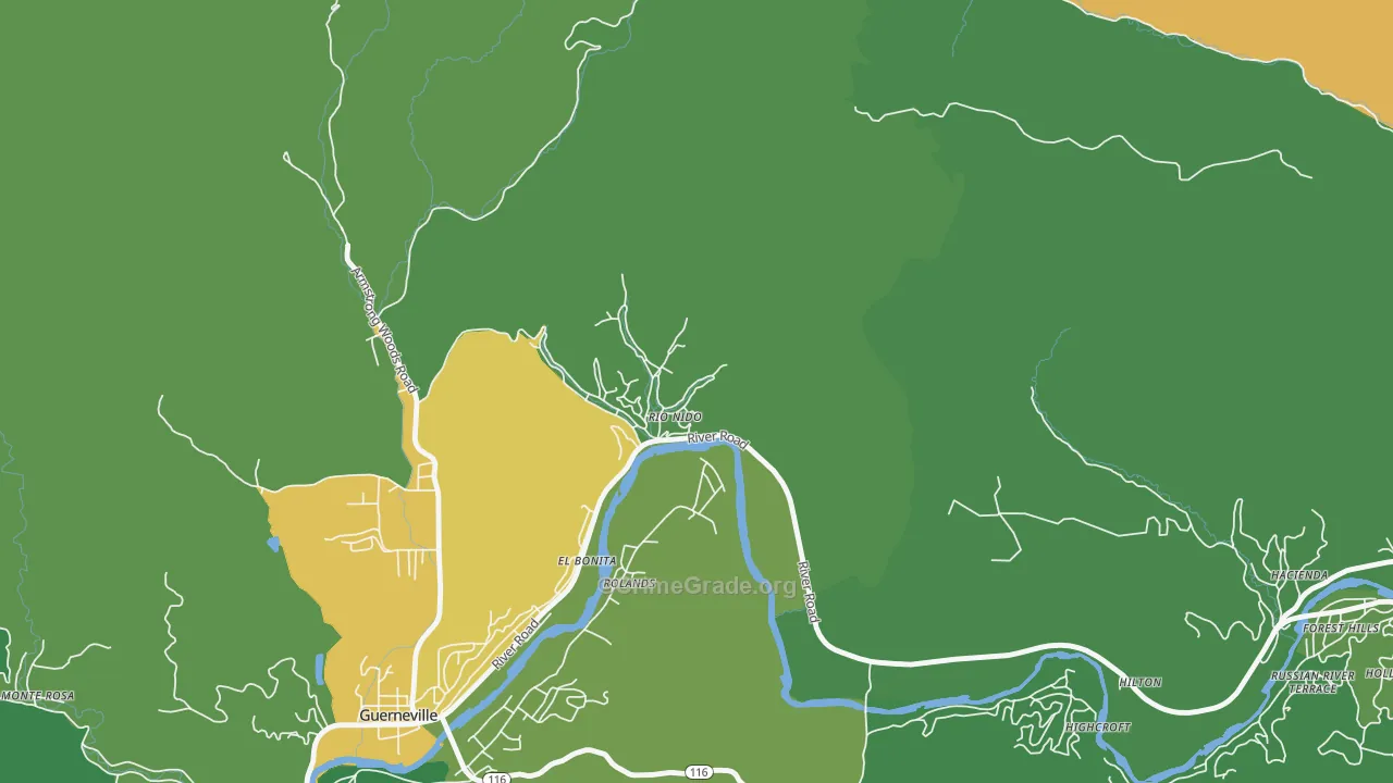 95471, CA Map of Drug-Related Crime Rates