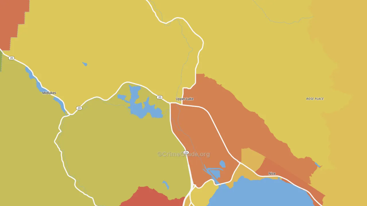95485, CA Map of Drug-Related Crime Rates