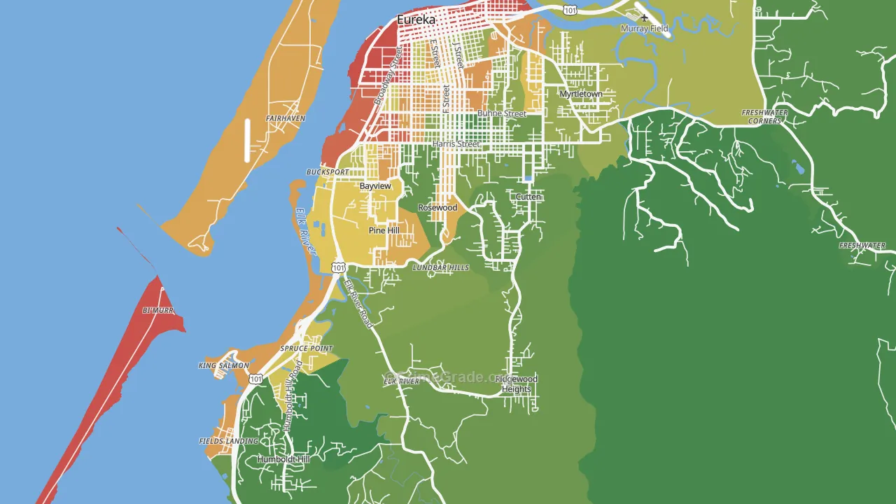 95503, CA Map of Drug-Related Crime Rates