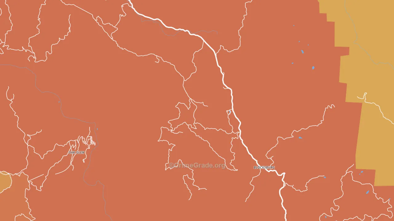 95514, CA Map of Drug-Related Crime Rates