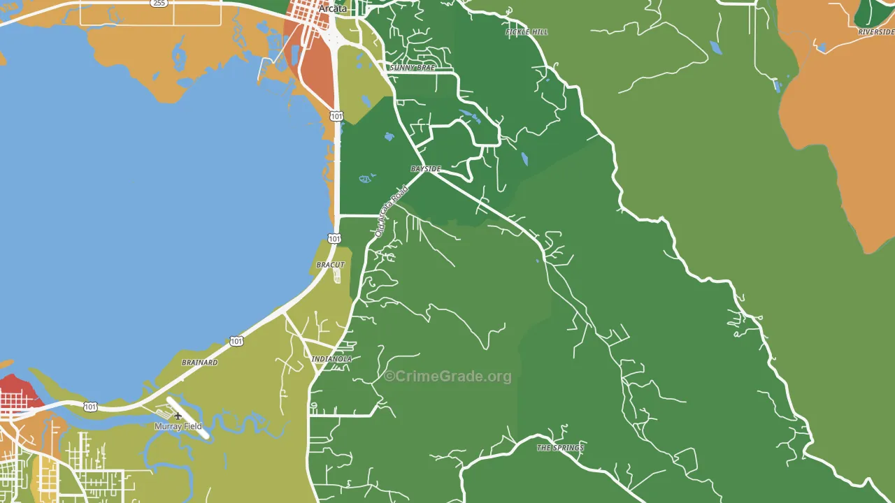 95524, CA Map of Drug-Related Crime Rates