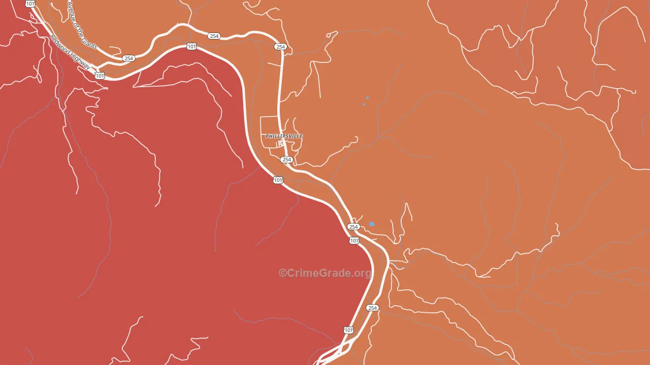 95559, CA Map of Drug-Related Crime Rates