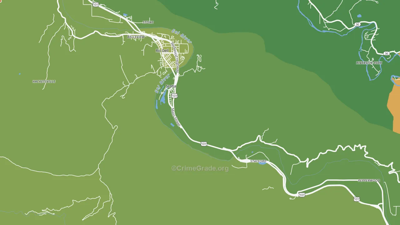 95565, CA Map of Drug-Related Crime Rates