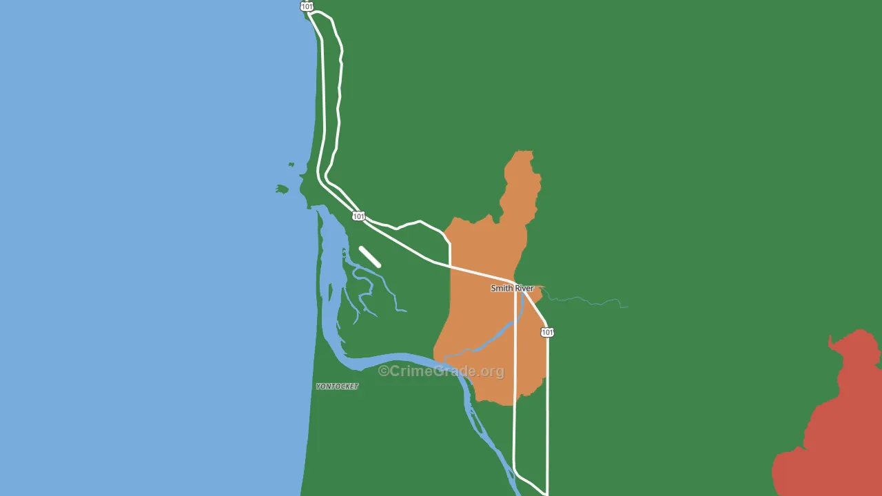 95567, CA Map of Drug-Related Crime Rates