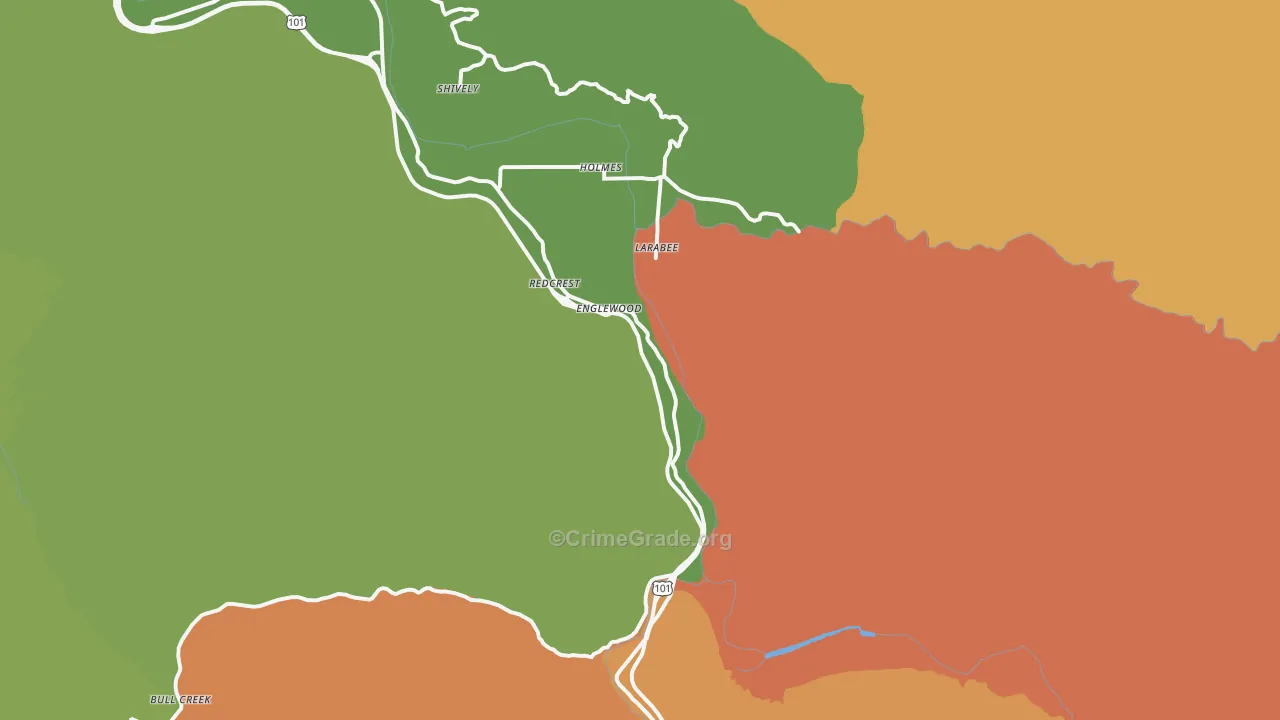 95569, CA Map of Drug-Related Crime Rates