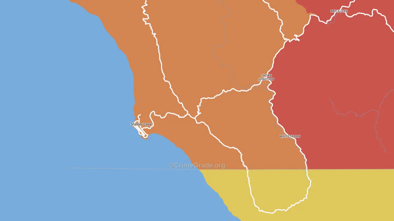 95589, CA Map of Drug-Related Crime Rates
