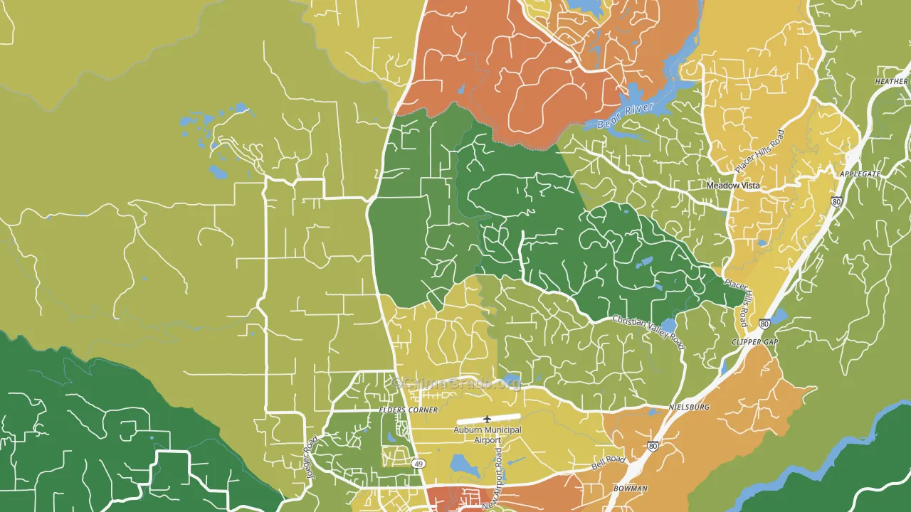 95602, CA Map of Drug-Related Crime Rates