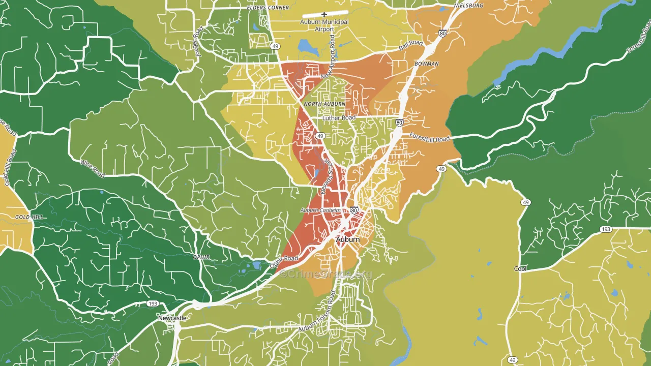 95603, CA Map of Drug-Related Crime Rates