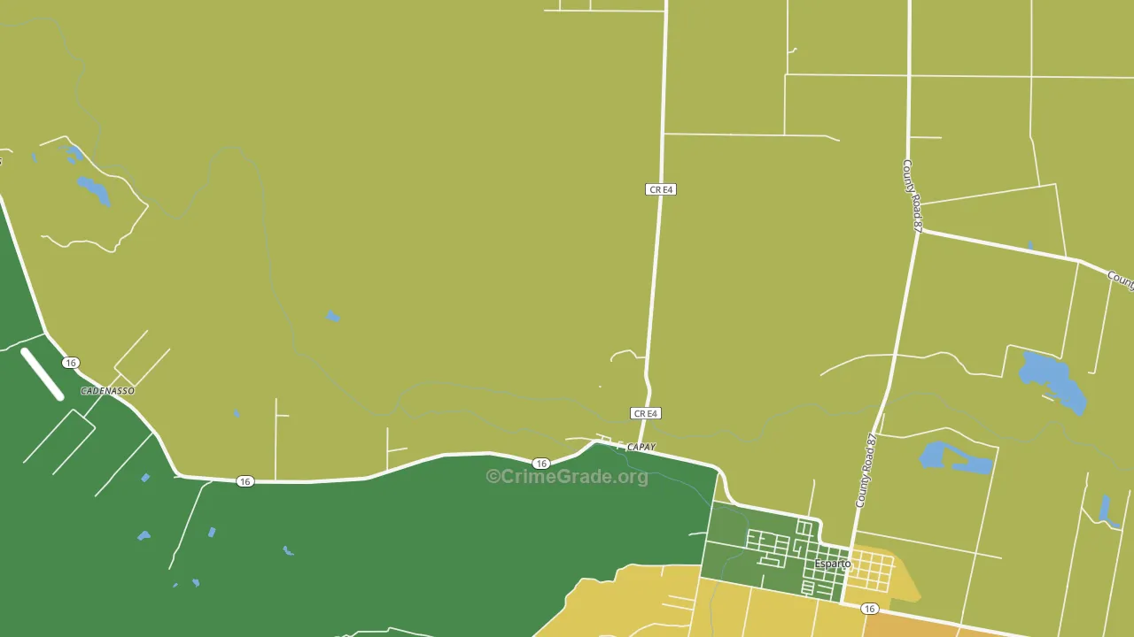 95607, CA Map of Drug-Related Crime Rates