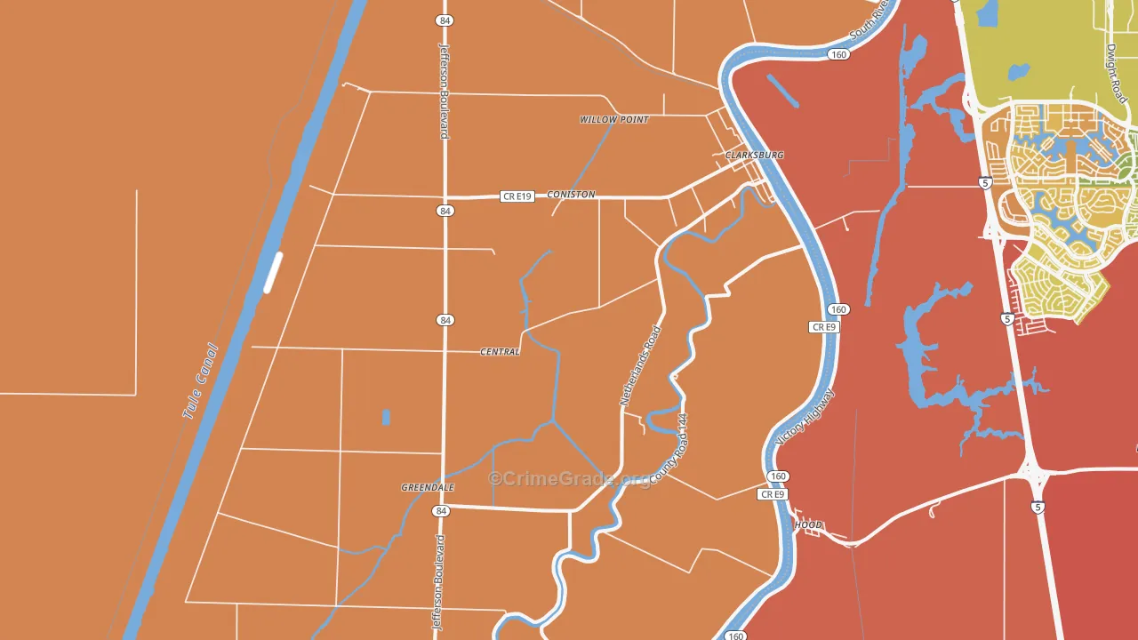 95612, CA Map of Drug-Related Crime Rates