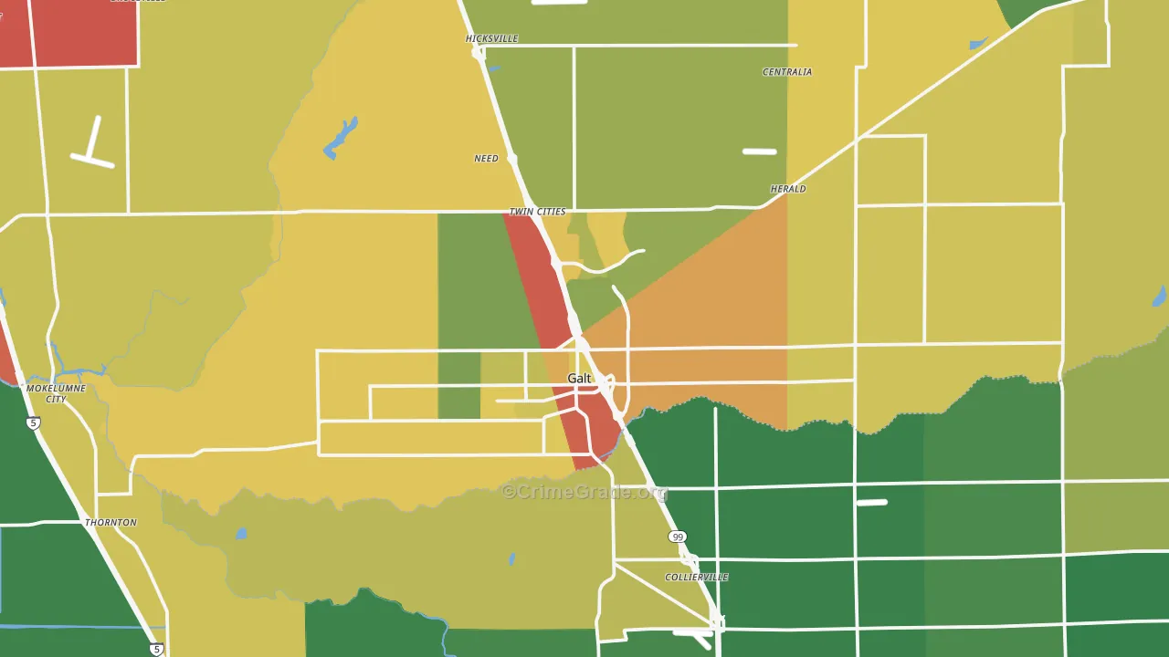 95632, CA Map of Drug-Related Crime Rates