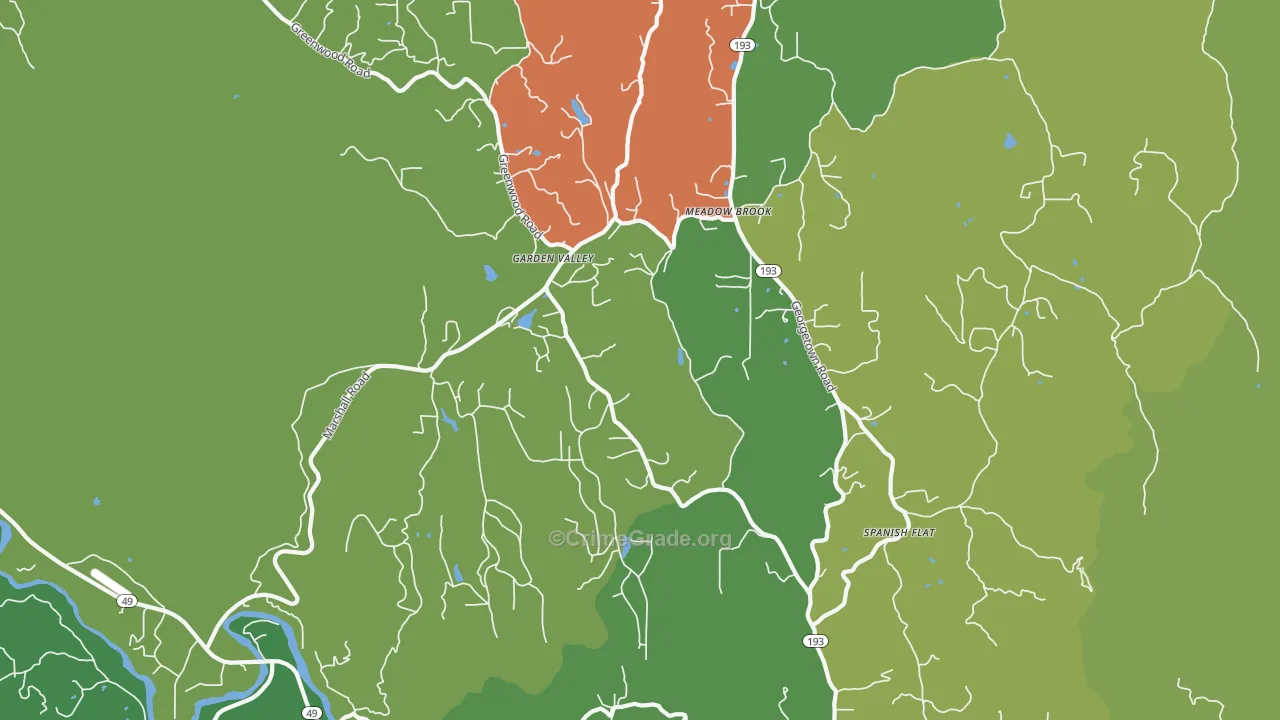 95633, CA Map of Drug-Related Crime Rates