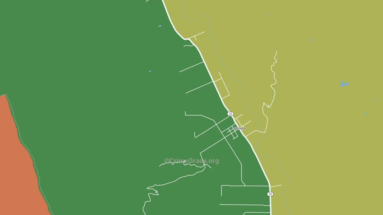 95637, CA Map of Drug-Related Crime Rates